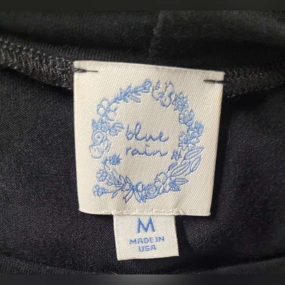 Blue Rain M Puff Sheer Sleeve Top Stretch - Picture 3 of 4